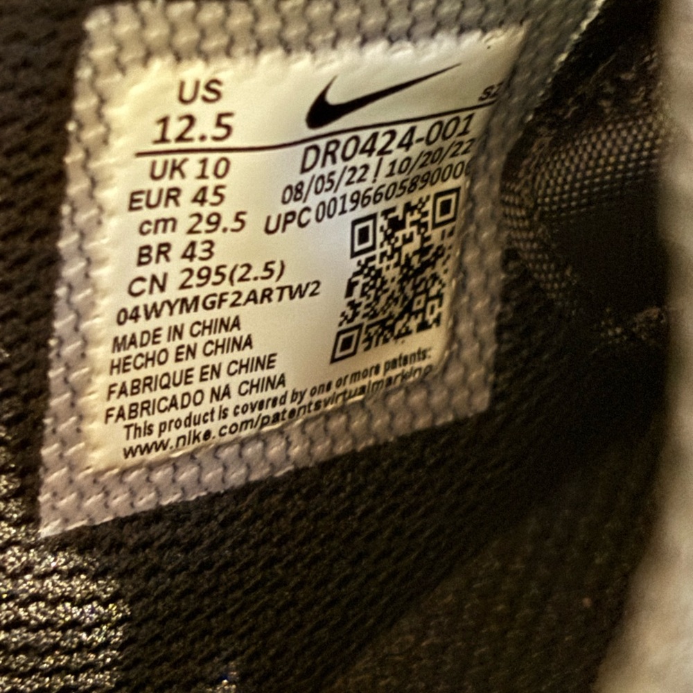 Size 12.5 - Nike Jacquemus x J Force 1 LX SP Low Black M - Picture 5 of 5